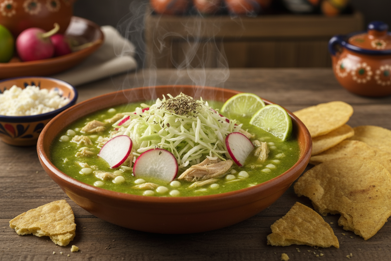comida mexicana pozole verde
